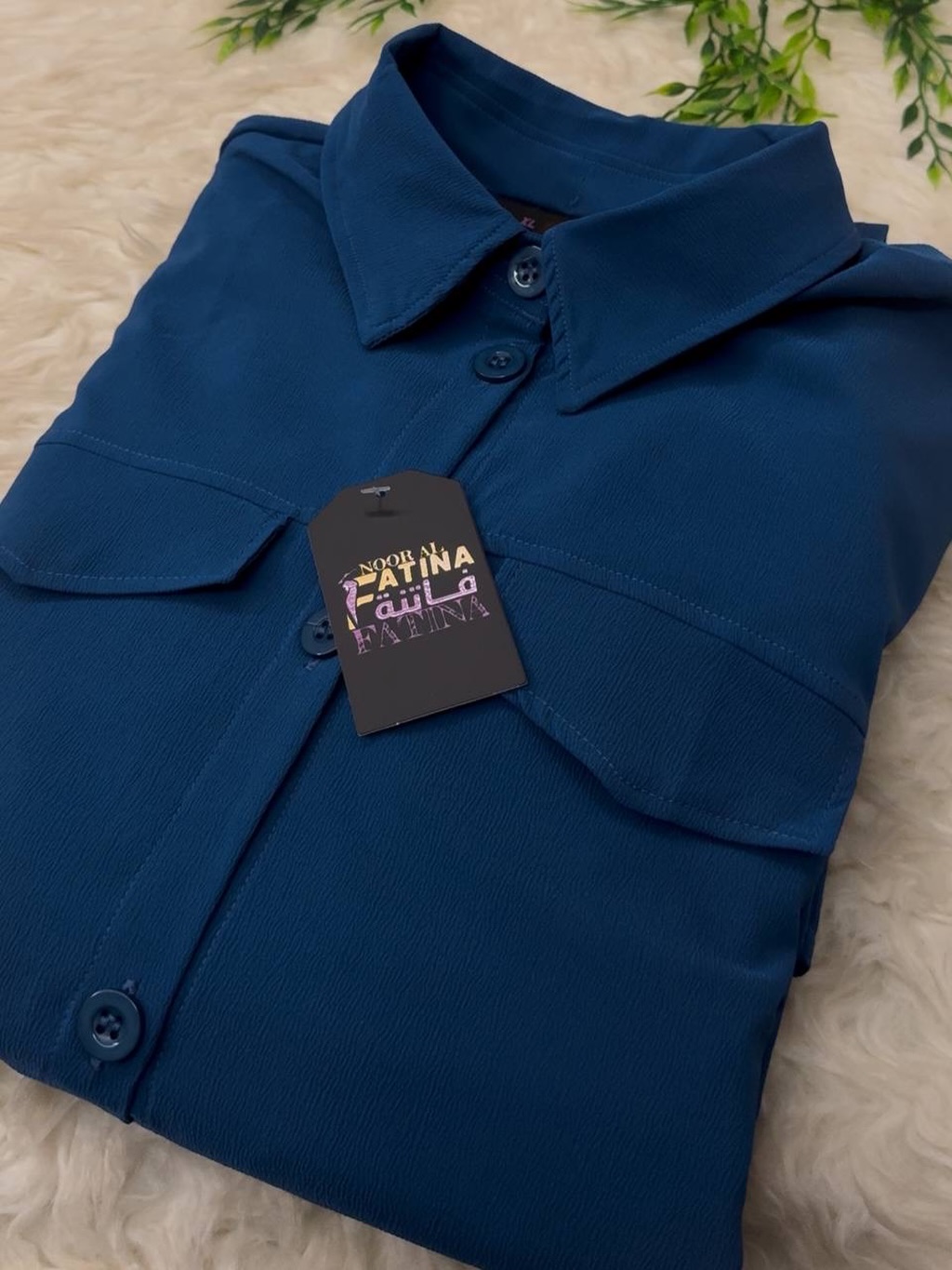 প্রিমিয়াম চায়না জাফরান টু-পিস Royal Blue